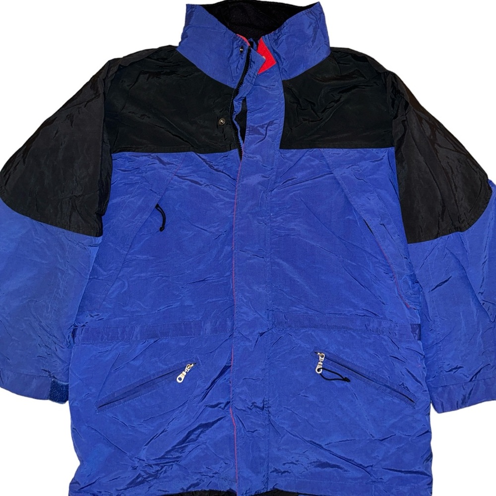 Vintage G.H. Bass Color Blocked Full Zip Windbreaker 1996 Size Large